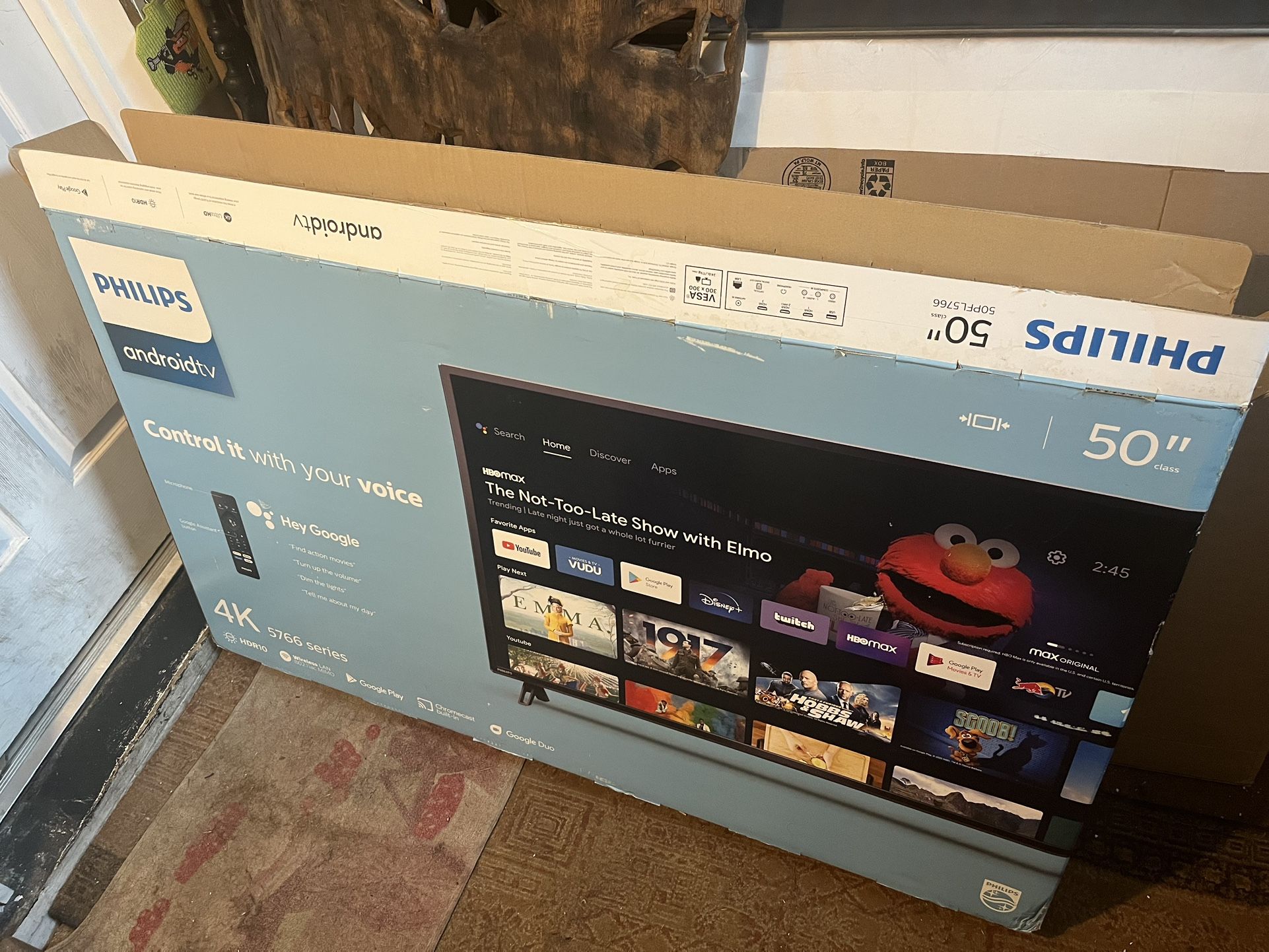50 inch smart TV by Phillips New in the box
