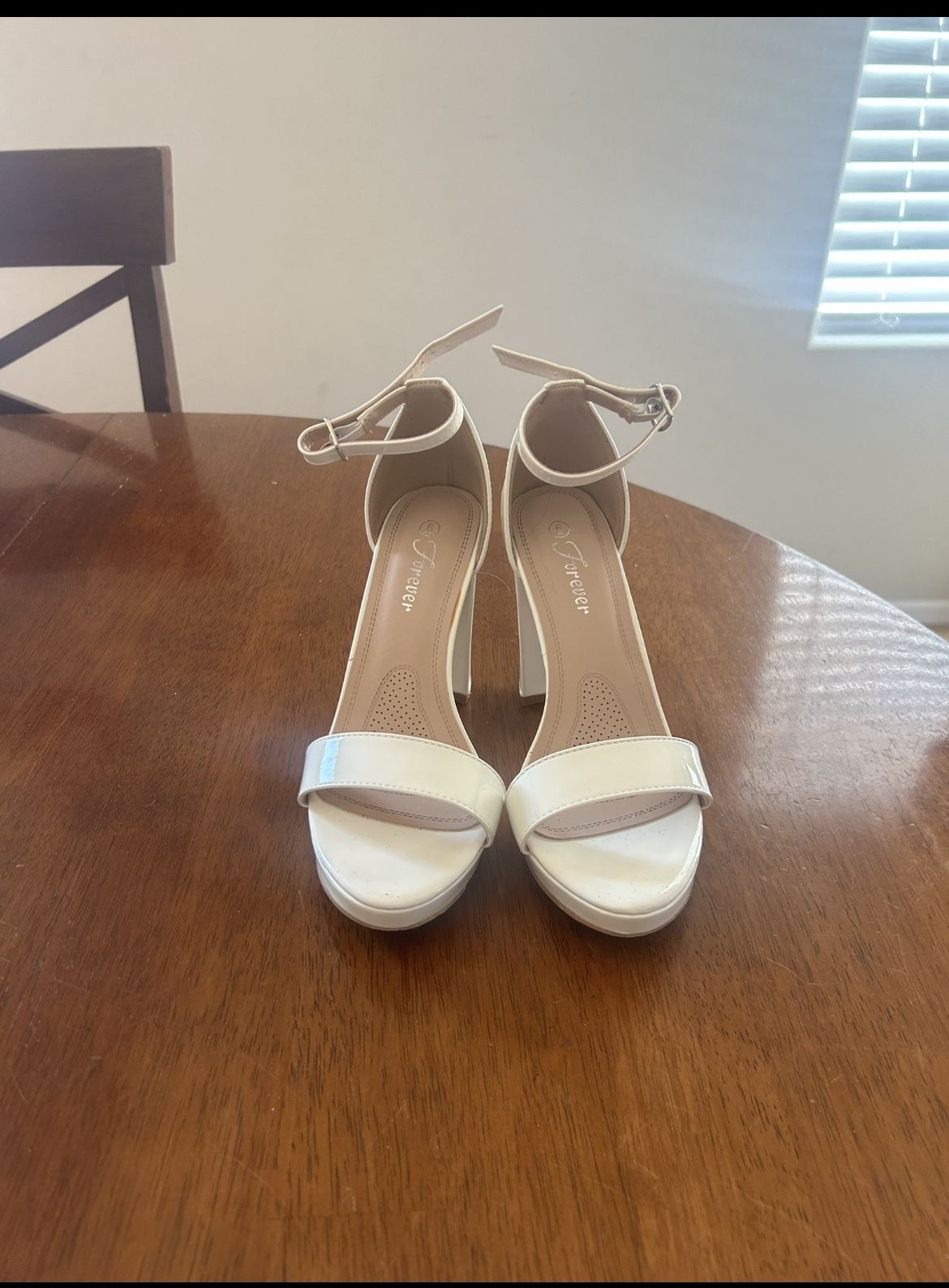 Small white heels