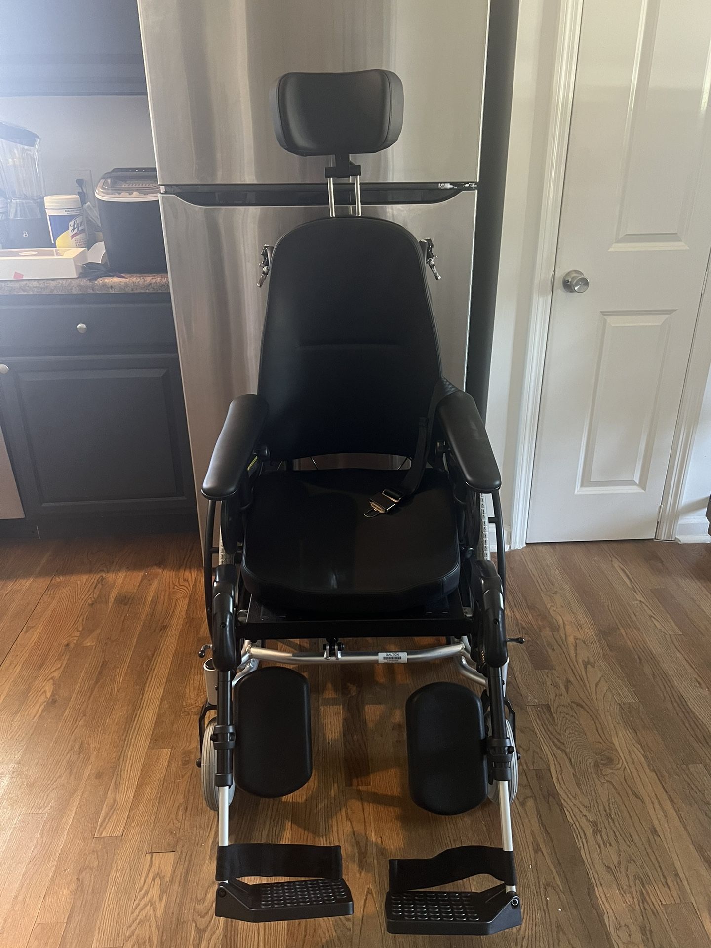 Rehab Tilt-in-Space - Adult, 18" Wide Tilt & Recline wheelchair with headrest & leg rests