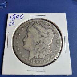1890 CC Morgan Silver Dollar 
