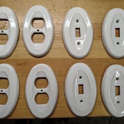 1950's Porcelain Switch and Outlet Covers