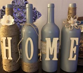 Rustic HOME Wine Bottle Decor