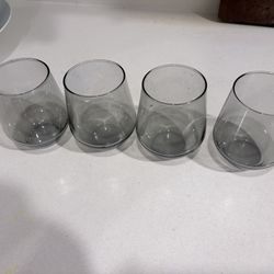 Glass cups set