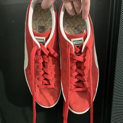 Red Puma Suede
