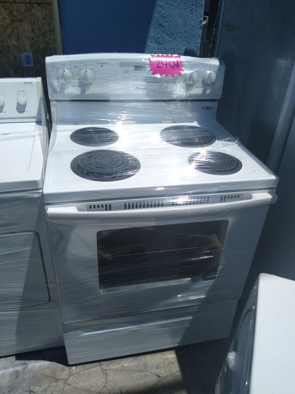 amana stove f2