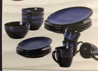 Stoneware Dinnerware Service for 4. Total 16 pcs.  $50