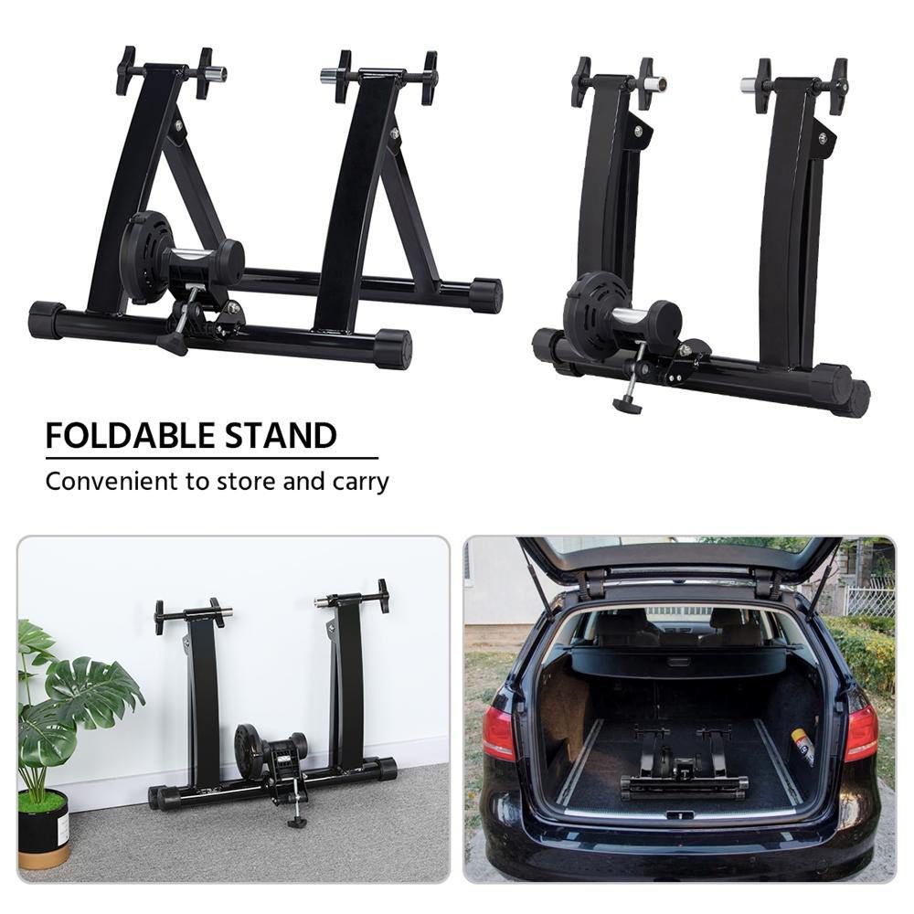 New In Box Indoor Magnet Steel Bike Bicycle Exercise Trainer Stand Resistance Stationary