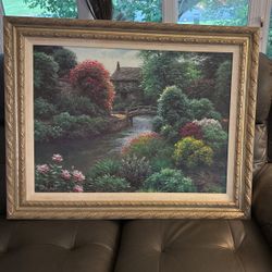 Henry Peeters “Stratford Bridge” Framed Painting