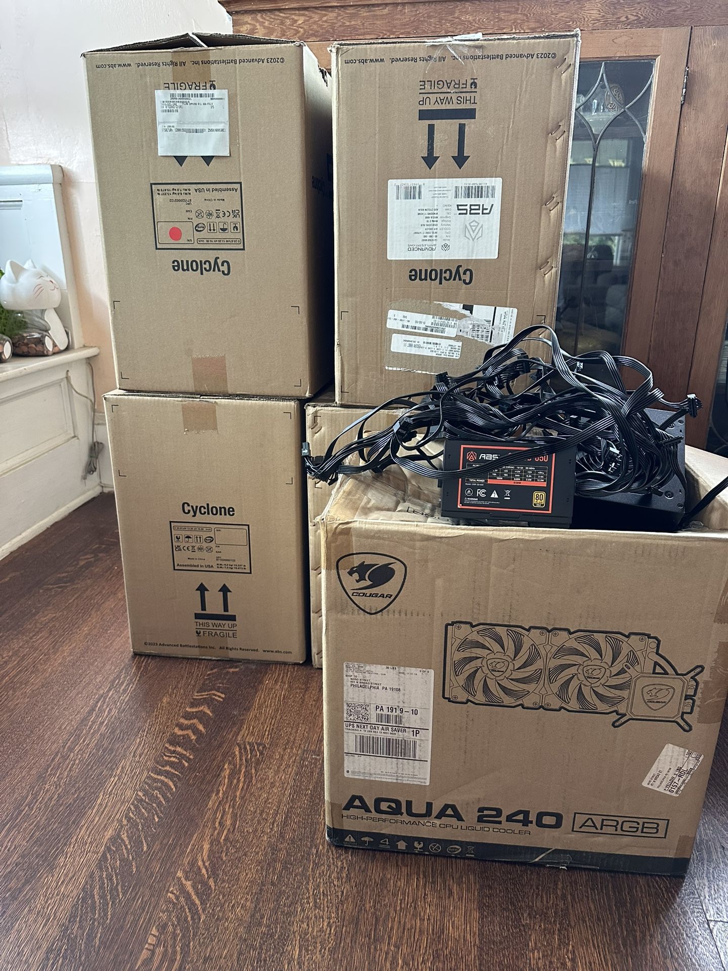 Bulk PC Lot – ABS ATX Cases + PSUs + Coolers – Untested / As-Is