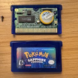 Authentic Pokemon Sapphire