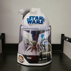 Hasbro Star Wars The Clone Wars No. 3 Yoda 3.75" Figure New Sealed