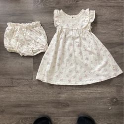 12 Month Baby Dress With Matching Bloomers