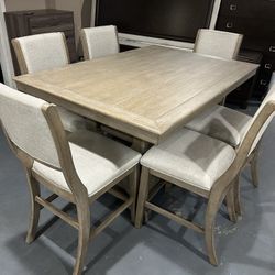 New 7Pc Counter Height Dining Set