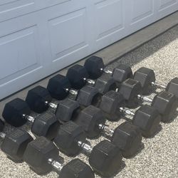 Rubber dumbbells