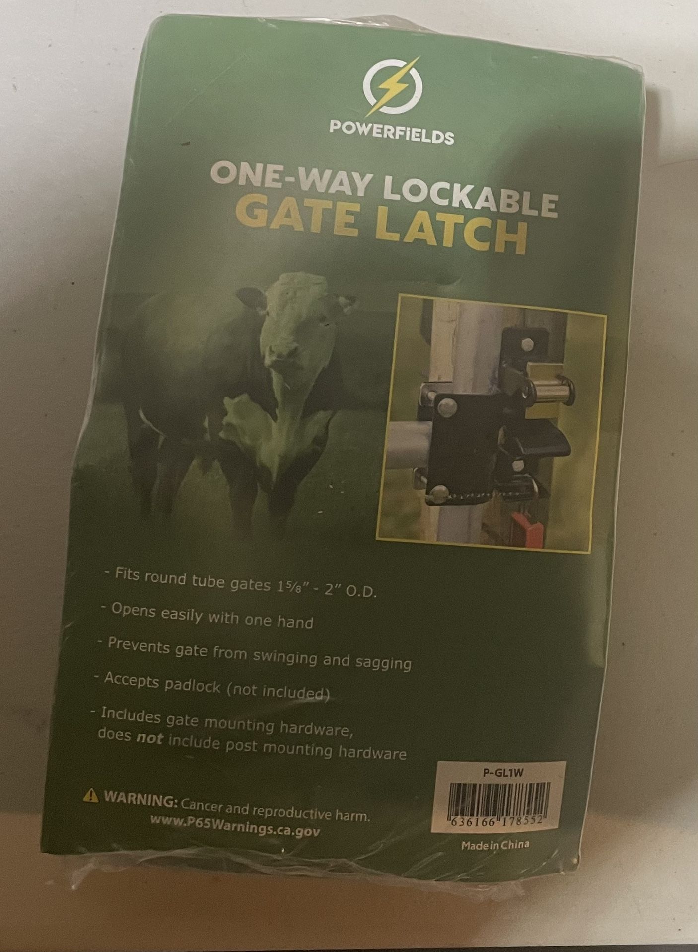 Powerfields One way Lockable Gate Latch