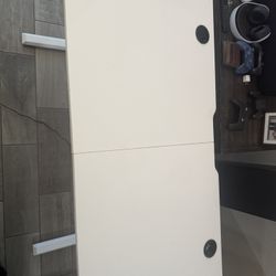 Height Adjusting White Table