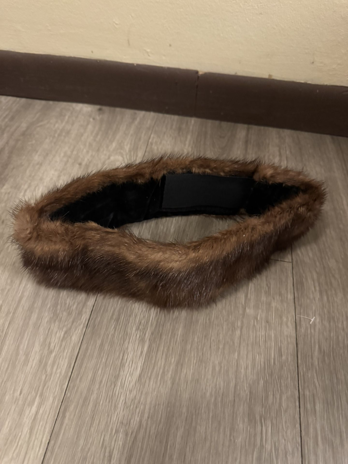 Fur Headband - Brown