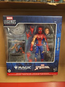 Spider-Man Marvel Legends  Magic the gathering  Action Figure set w/ promo card
