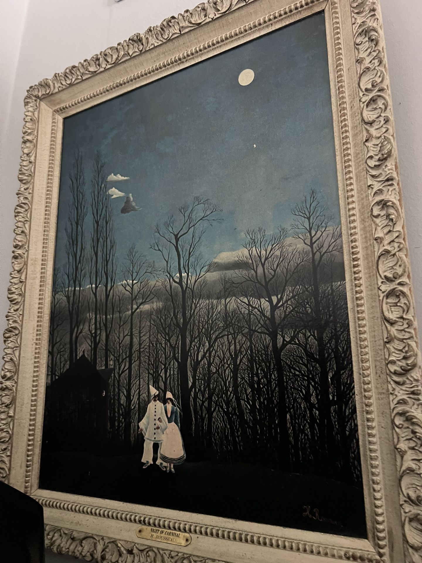 “A Carnival Evening” by H. Rousseau – Framed Vintage Reproduction Elegant vintage reproduction of Henri Rousseau’s famous painting “A Carnival Evening