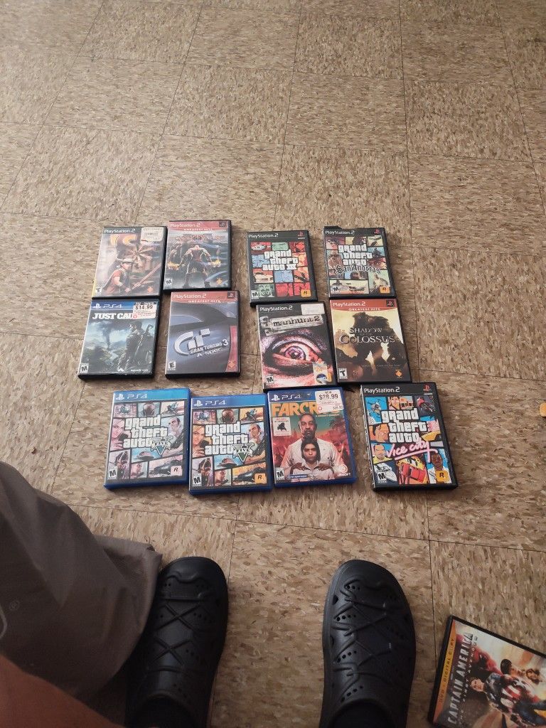 Have A Bunch Of Old PS2 And Some PS4 Games Theirs More Then This Shown