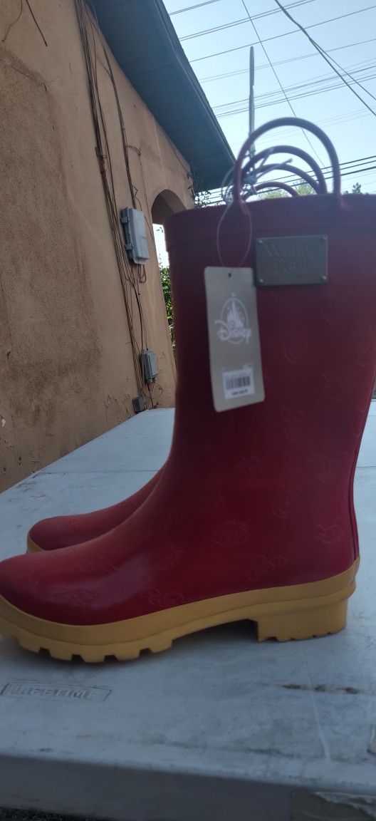 Winnie The Pooh Rain Boots Disney 