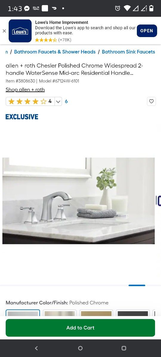 Allen And Roth Bathroom Faucet
