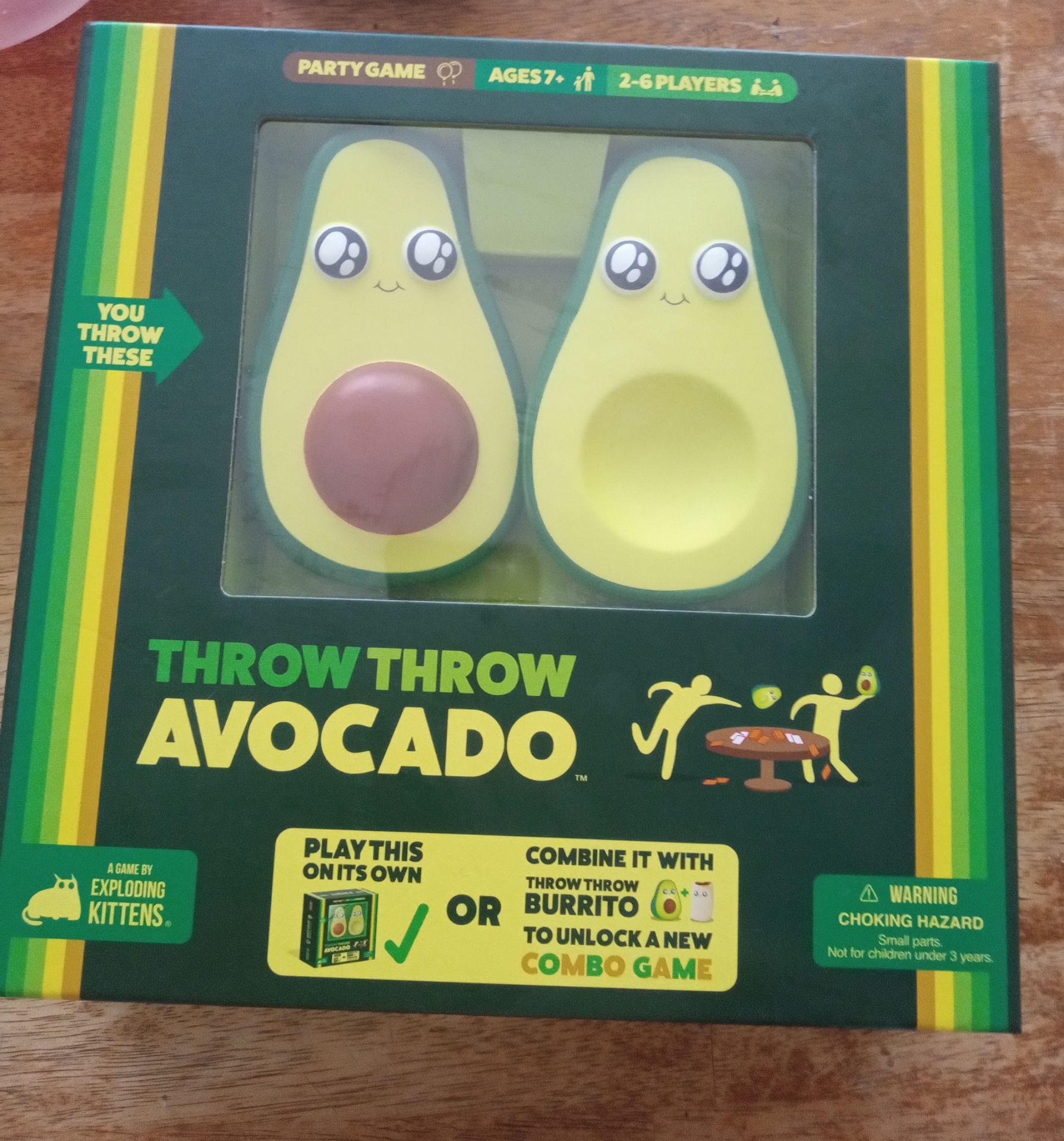 Throw Throw Avocado Party Card Game - Brand New in Box