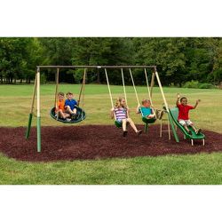 XDP Recreation Super Disc Swing Metal Swing Set
Beige - up to 100 lbs per child