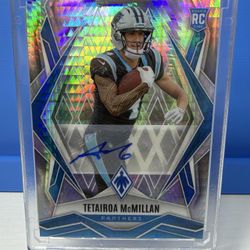 2025 Panini Phoenix Tetairoa McMillan Hyper Auto RC #155 Panthers