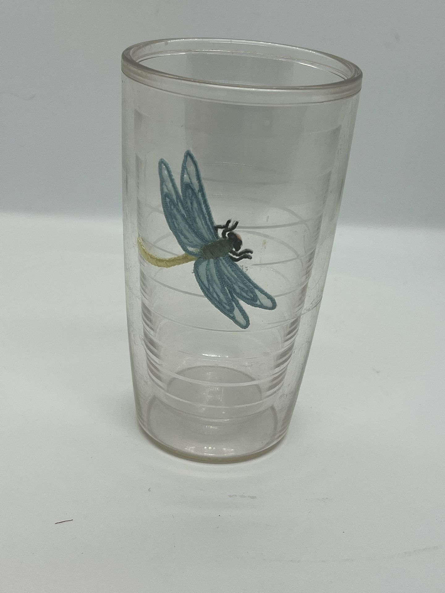 TERVIS TUMBLER 16 oz. NEW Blue Dragonfly Logo Beach, Boat, pool Insulated Preown