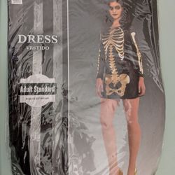 Skeleton Babe Midi Dress SMALL