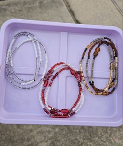 Homemade Waistbeads and Bracelets