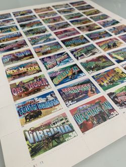 2002 US Postage Stamps #3(contact info removed) Mint Full Sheet Greetings From America