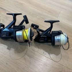 Pair Of Shimano Bait Runner 6500 Fishing Reels