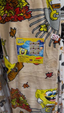 Fall SpongeBob blanket