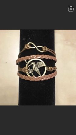 Multi strand brown infinity bracelet