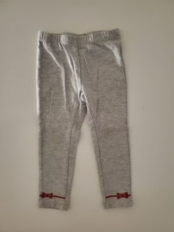 Kids Headquarters, Light Gray Leggings, Size 2T