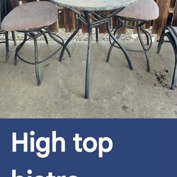 High top bistro table