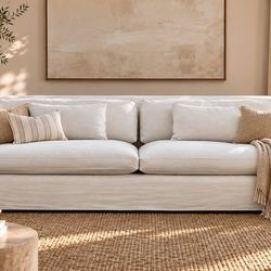 RH Belgian Slipcovered Sofa β Ivory β Restoration Hardware