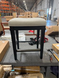 Black barstool