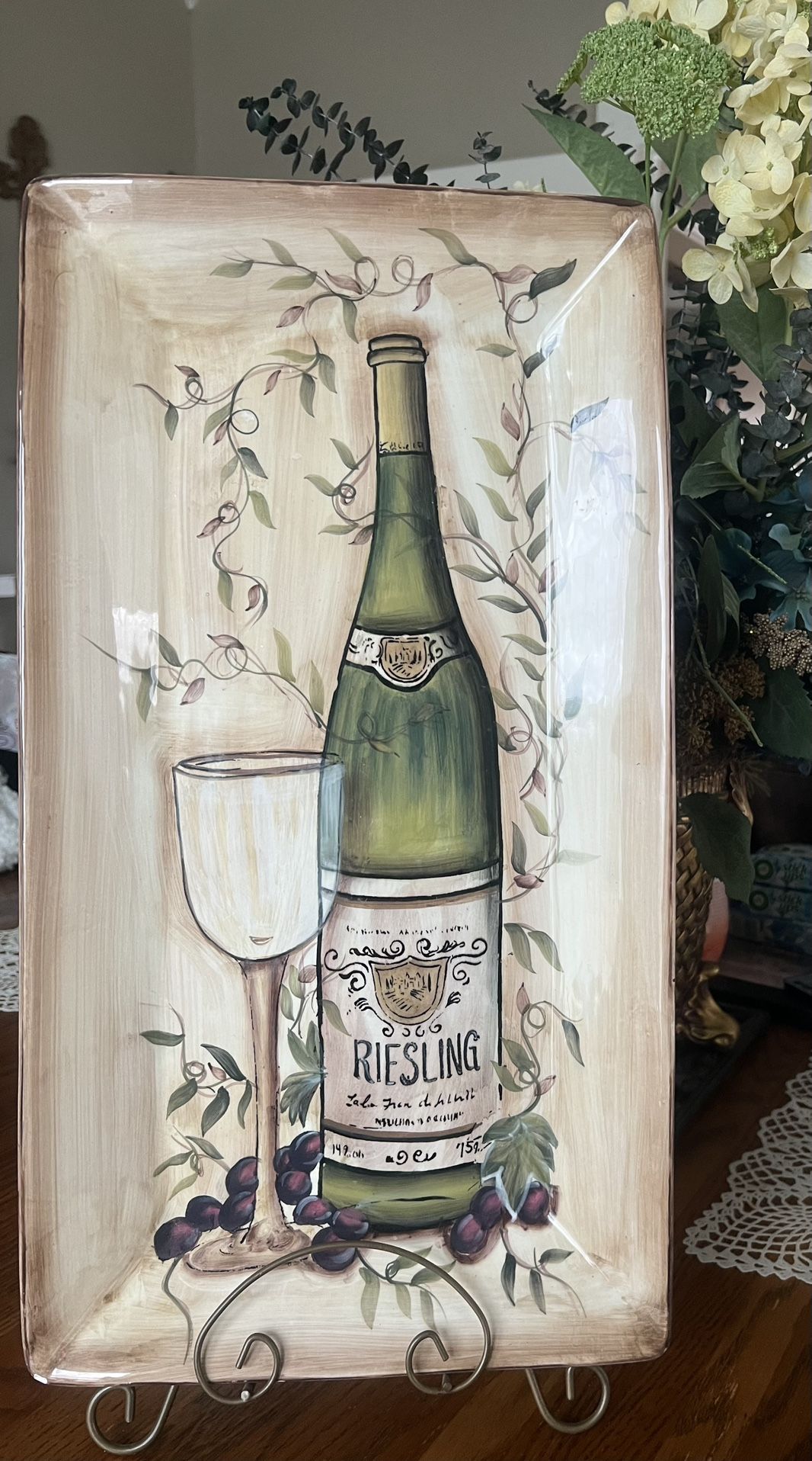 Certified International Riesling Ceramic Serving Platter