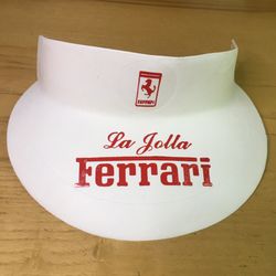 Vintage La Jolla Ferrari Visor Hat Part 