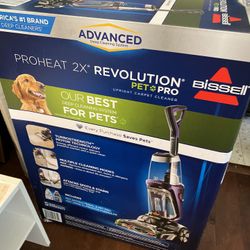 Bissell ProHeat 2X Revolution Max Clean Pet Pro Full-Size Carpet Cleaner, 1986, with Antibacterial Formula and Bonus 3" Tough Stain Tool