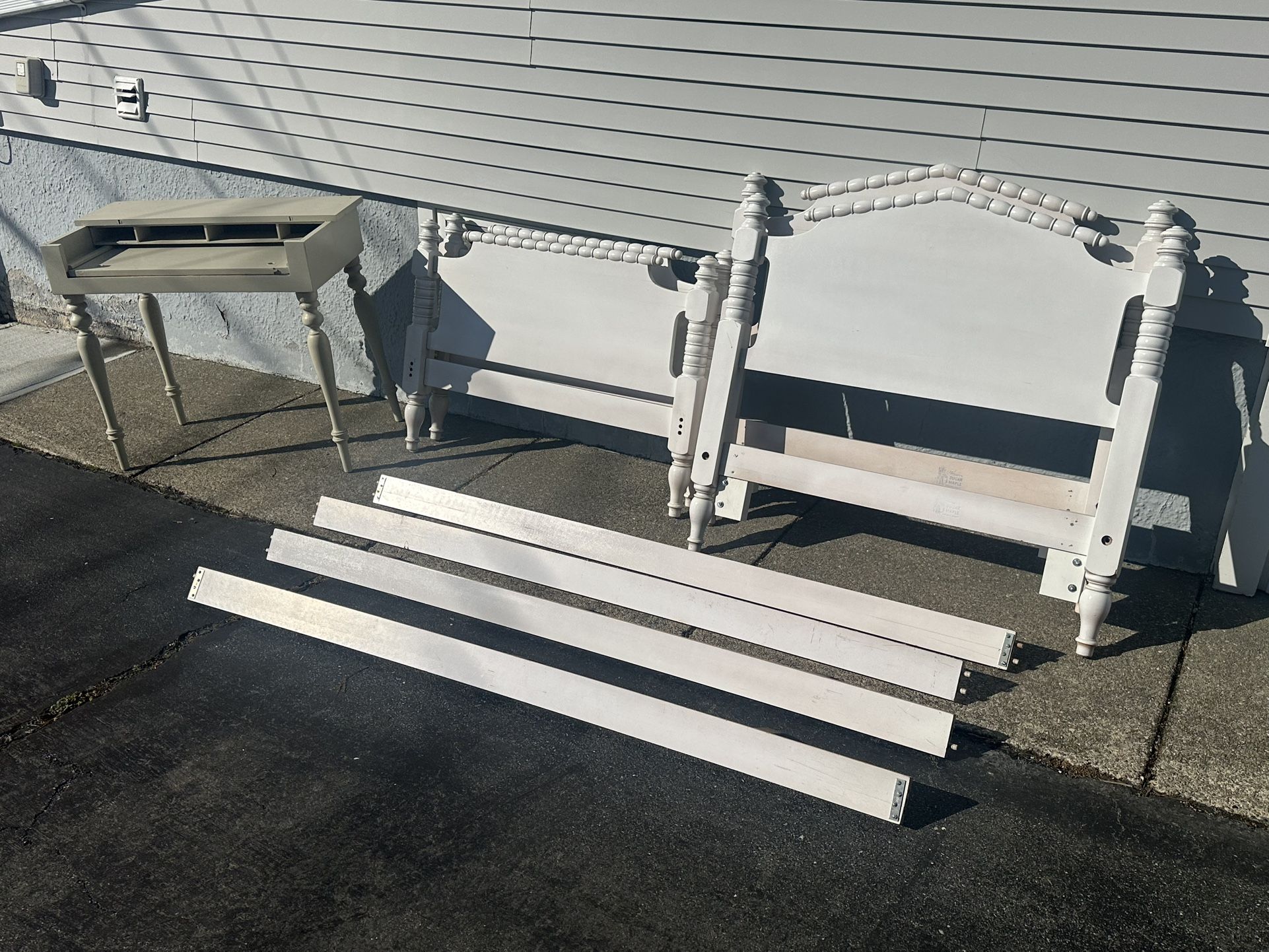 Two twin Bed Headboards And Desk 