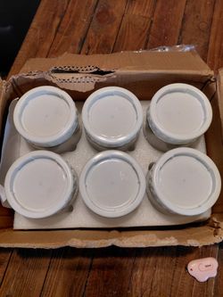 6 Glass jars for overnight oats or whatever you want