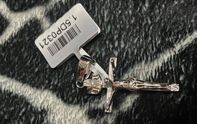 Real Solid 925 Sterling Silver Mens Cross Jesus Piece Crucifix Pendant Necklace