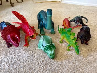 Plastic Dinosaur Figures Set of 8