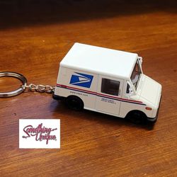 Mail Truck Keychain 