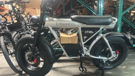 COSWHEEL CT20S Electric Bike - 60V 1500W Motor, 27.5Ah Battery, 20" Fat Tires, 40MPH, Dual Suspension, Shimano 7-Speed