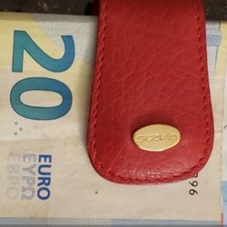 SCAVIA Leather Money Clip - NEW
